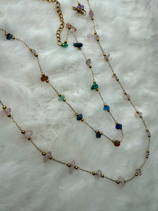 Collier Aqua & Rosélia